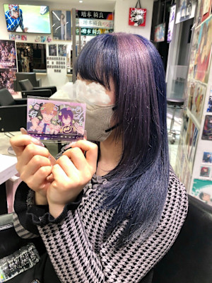  推しカラー マヨ ネイビー バイオレット カチューシャカラ