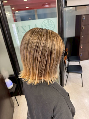 白髪ぼかしハイライト