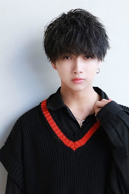 ソフツイスト無造作マッシュ