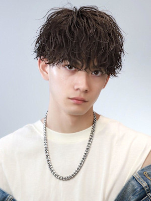 波巻きツイストスパイラルパーマMIX