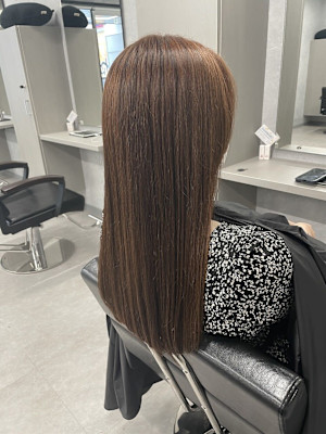 ワンカラーで冬の透明感カラー