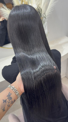 黒髪カタログ/クラゲヘアー/オリーブグレー/ココアベージュ