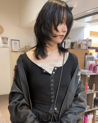 シャギーレイヤーマッシュウルフ