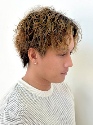 波巻きツイストスパイラルパーマ