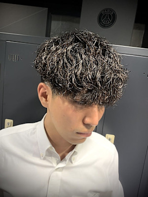 Ｖマッシュ×波巻きツイスト×ツイスパ×メンズパーマ