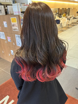 エンドカラーダブルカラーブリーチカラーピンク推しカラー