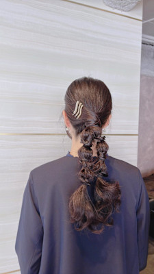 《あやね》ヘアセット／編みおろし