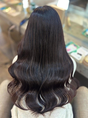 小顔ヘア/髪質改善/ブリーチなしカラー/ヘアアレンジ