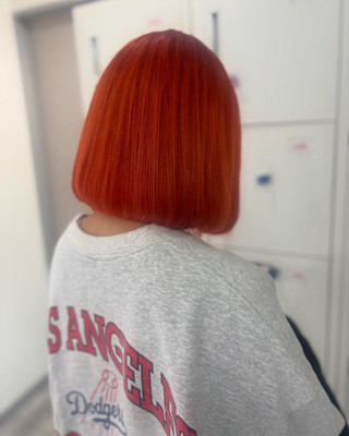 小顔ヘア/髪質改善/ブリーチなしカラー/ヘアアレンジ