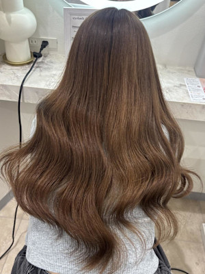 小顔ヘア/髪質改善/ブリーチなしカラー/ヘアアレンジ