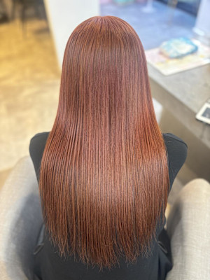 小顔ヘア/髪質改善/ブリーチなしカラー/ヘアアレンジ