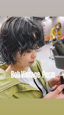 マッシュボブビンテージパーマ
