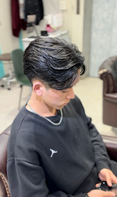 フェザーショート×ニュアンスパーマ