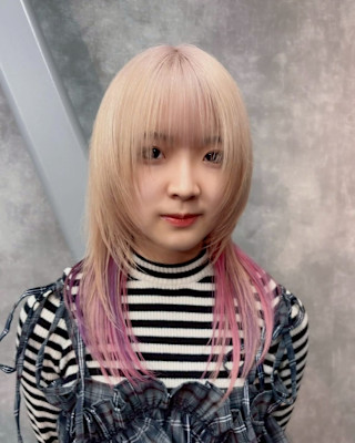 インナーカラー　デザインカラー　ブリーチカラー　原宿/表参道