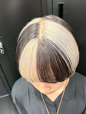 セクションカラー　デザインカラー　ケアブリーチカラー　表参道