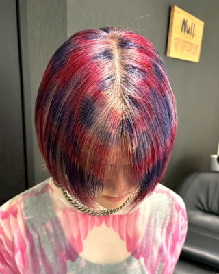 オーダーメイド　デザインカラー　ケアブリーチカラー　ウルフ