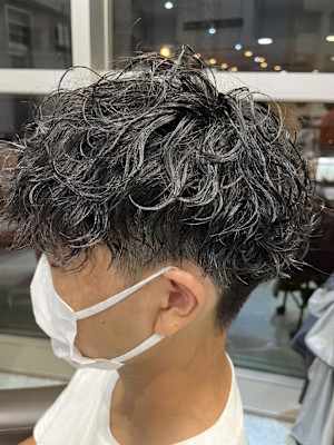 メンズ波巻きスパイラルパーマ