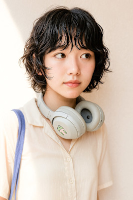 原宿マッシュウルフマッシュショートニュアンスパーマくせ毛風