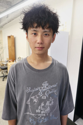 メンズショートピンパーマ緩めシャドウパーマ久屋大通/栄