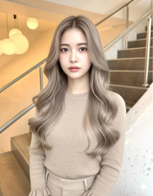 ミルクティーグレージュ髪質改善艶髪