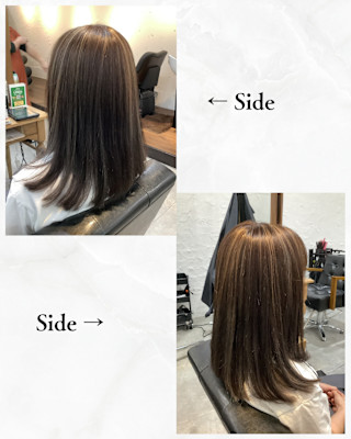 ≪お客様スタイル≫ 白髪ボカシのハイライト