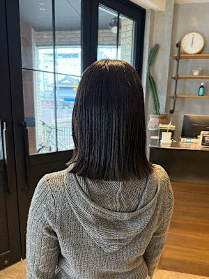 切りっぱなしボブ