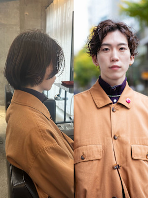 メンズパーマbefore＆after◎三軒茶屋 RYUKI