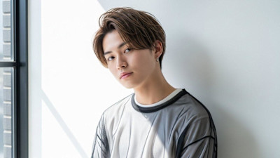 【メンズ】センターパート×耳上スッキリショート