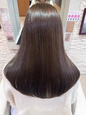 オリーブベージュでつくる艶髪