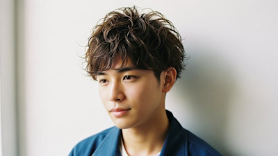 【メンズ】爽やかマッシュ×スパイラルパーマ