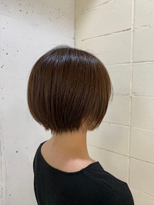 ショートボブ×ナチュラルブラウンカラー