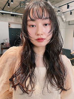 since 銀座 【シンス】セミロングパーマヘア×レイヤー