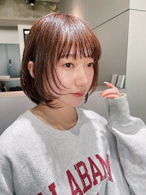 since 銀座 【シンス】ひし形レイヤーボブ×モカブラウン