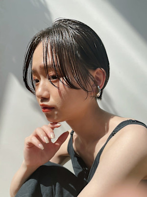 since 銀座 【シンス】黒髪ハンサムショートボブ