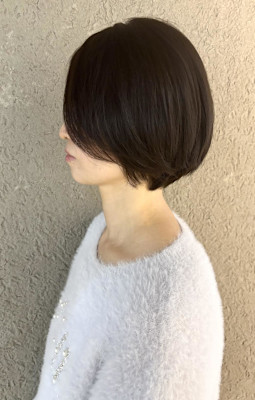 フェミニンショートボブ