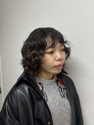 ウルフパーマ/デザインパーマ/クリームパーマ/レイヤーカット