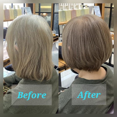 【松浦】白髪を活かしたシニアカラー