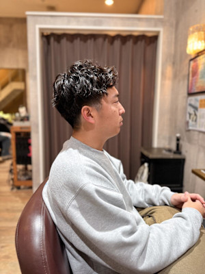 強めパーマショート【ARCH片山】