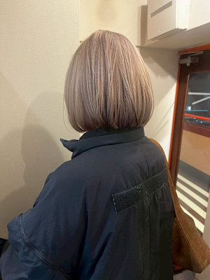 ダブルカラーホワイトベージュ/髪質改善