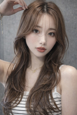 透明感カラー　髪質改善　レイヤーカット　TOMOKI