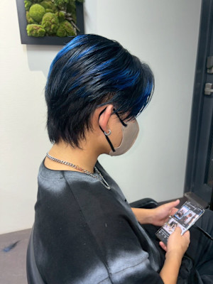 オーダーメイド　デザインカラー　ケアブリーチカラー　ウルフ