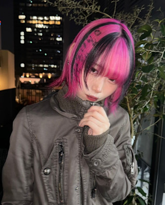 オーダーメイド　デザインカラー　ケアブリーチカラー　ウルフ