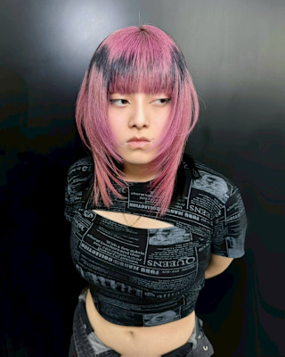 エンジェルリングカラー　ケアブリーチカラー　レイヤーカット