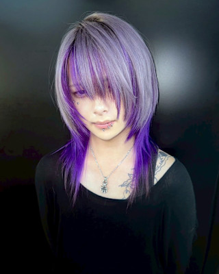 セクションカラー　デザインカラー　ケアブリーチカラー