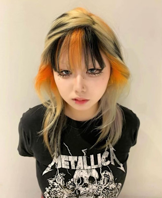 オーダーメイド　デザインカラー　ケアブリーチカラー　ウルフ