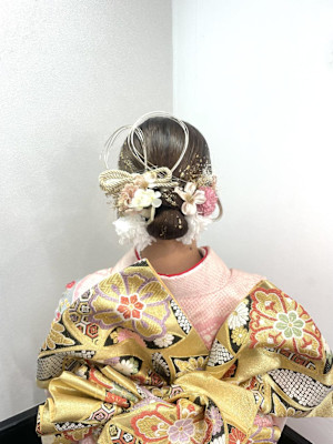 振袖ヘアセット/成人式ヘア/金箔ヘア/卒業式ヘアセット