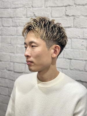 メッシュツーブロックショート