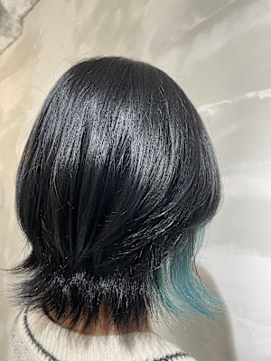 インナーカラー×酸性ストレート