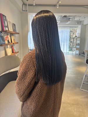 薬院　ナチュラル艶カラーロングヘア20代