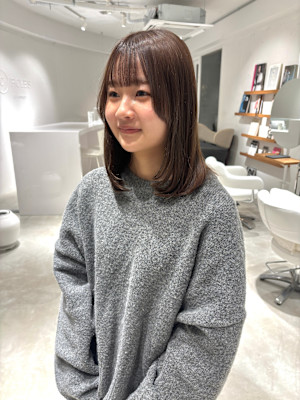 ブリーチなしベージュカラー